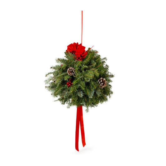 12" Kissing Ball Holiday Greens