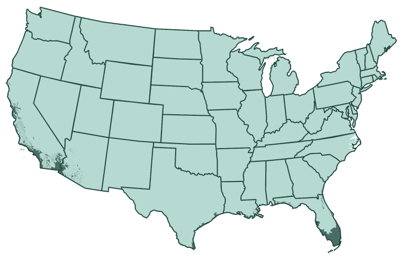 USDA hardiness zone map for zones 3-11 patio / 10-11 outdoors