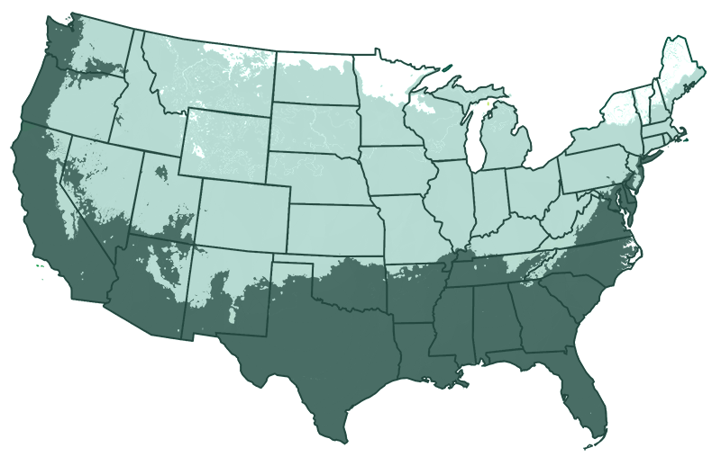 USDA hardiness zone map for zones 4-11 patio / 7-11 outdoors